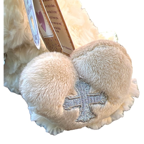 Ganz Serenity Lamb Sheep Plush With Crib Cross Praying Stuffed Animal NEW NWT 9” - Picture 3 of 9